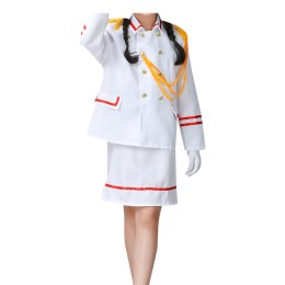 Online order to order marching uniform suit personal design slow belt white flag-raiser uniform flag-raiser uniform supplier SKFRS011 Online order to order marching uniform suit personal design slow belt white flag-raiser uniform flag-raiser uniform supplier SKFRS011